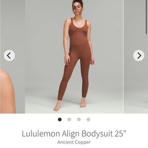 Lululemon align bodysuit 25”